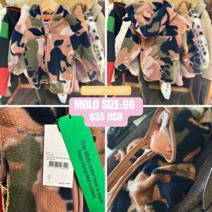 Molo Kids Ummi Baby Soft Fleece Jacket Camo -3Y